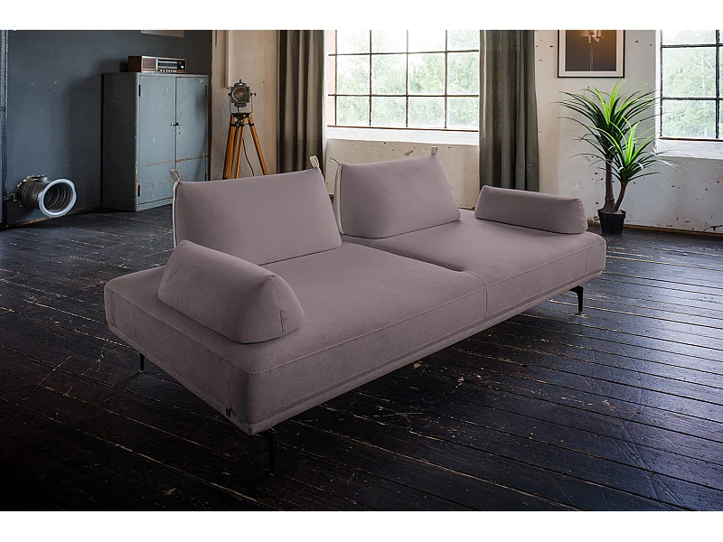 Schlafsofa - Violett Webstoff - CANE