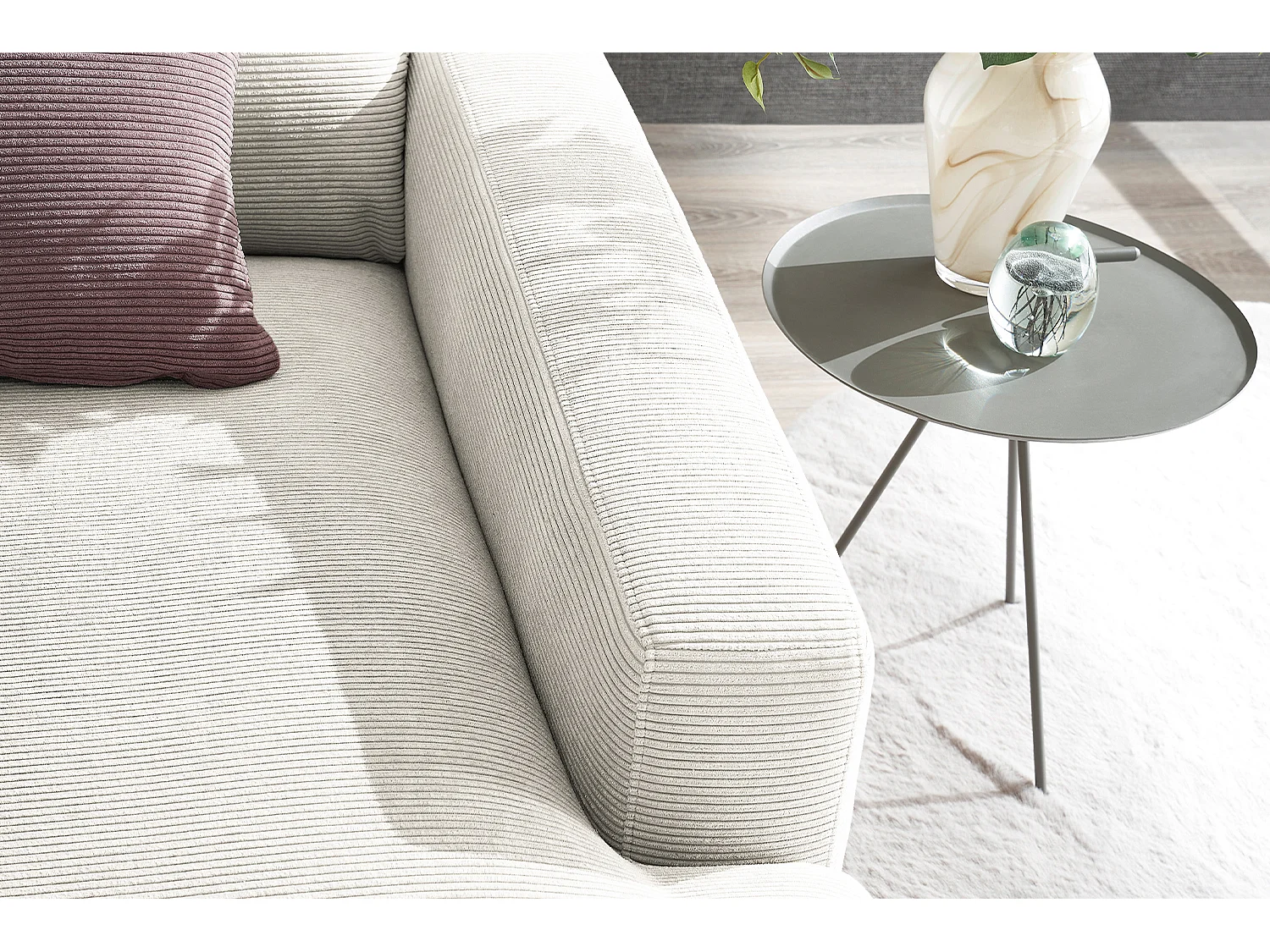 Relaxligstoel - Wit Koord - CARA