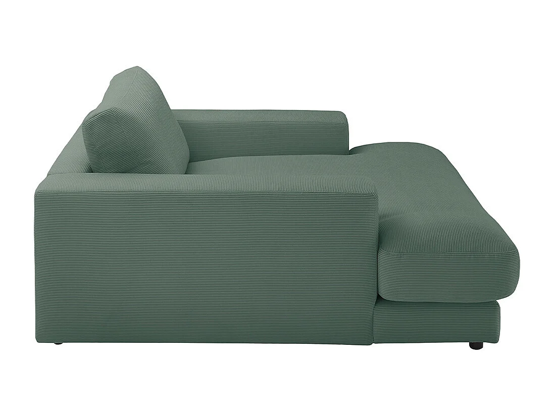 Relaxligstoel - Smaragdgroen Koord - MADELINE