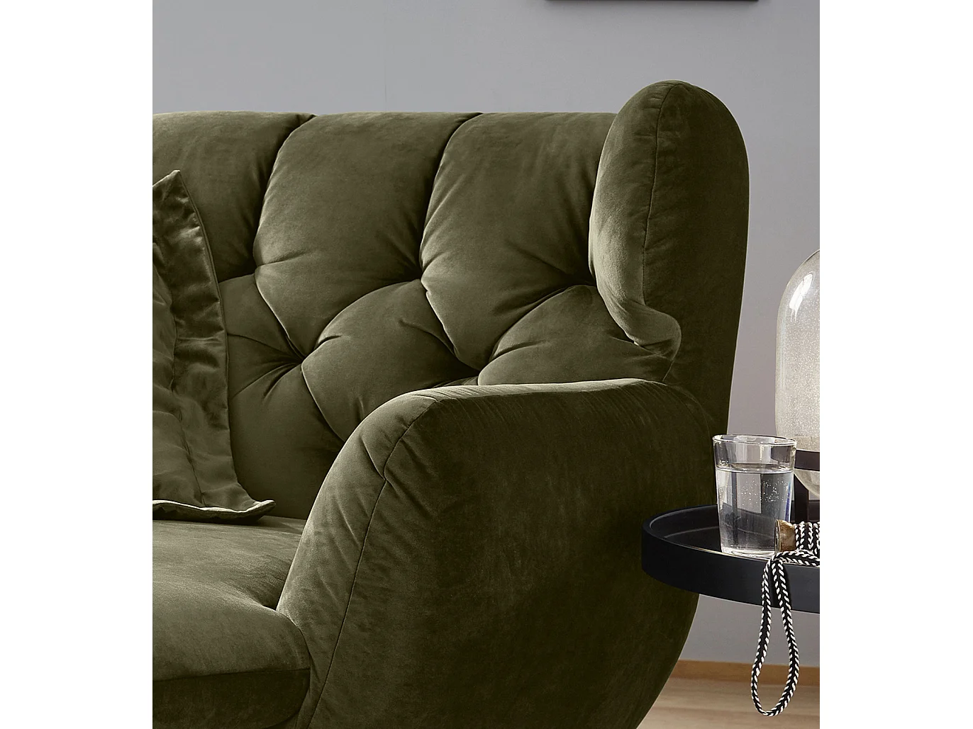 Longseat - Dunkelgrün Velvet - CHARME