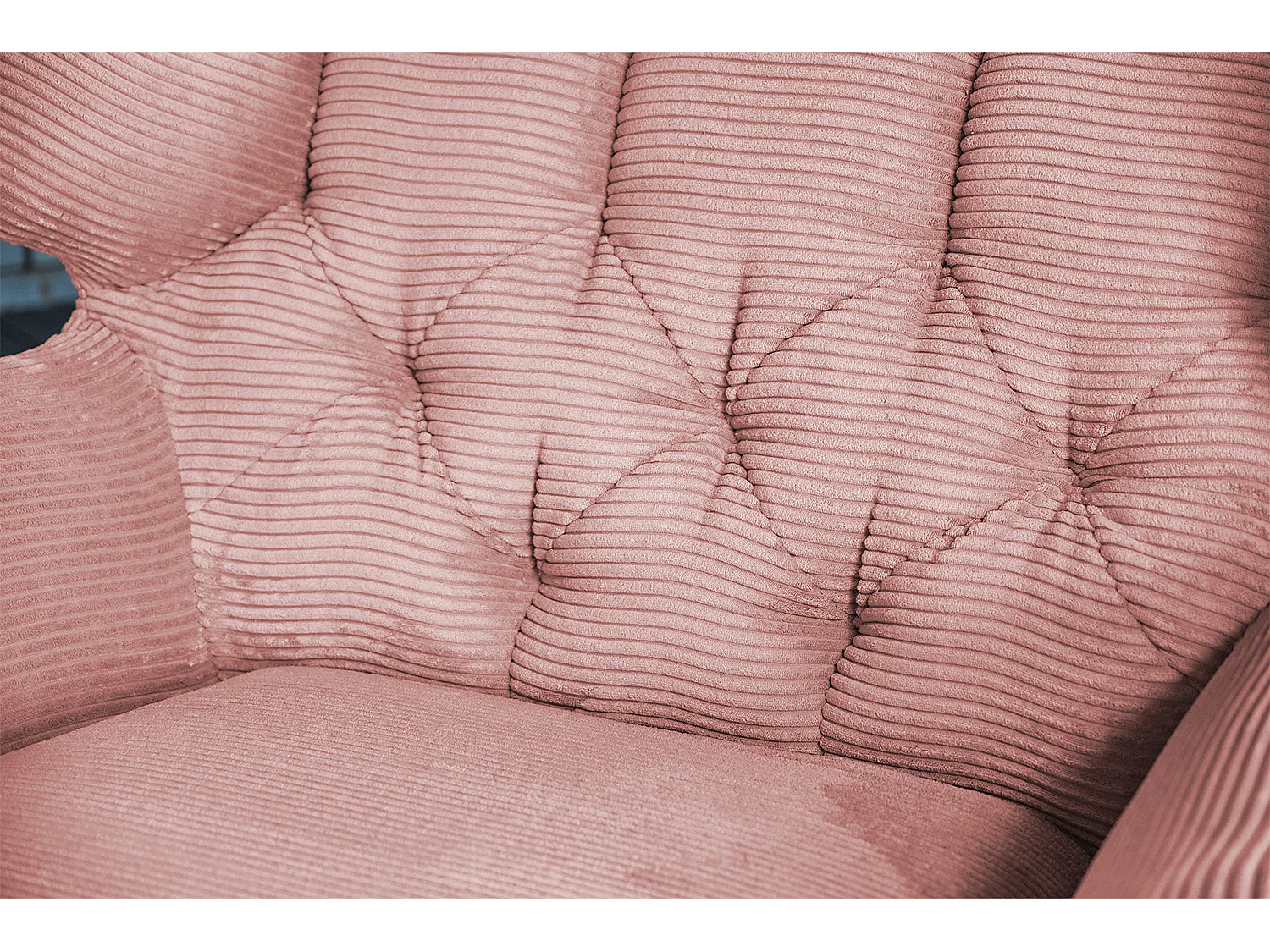 XXL Sessel - Rosé Cord - CHARME