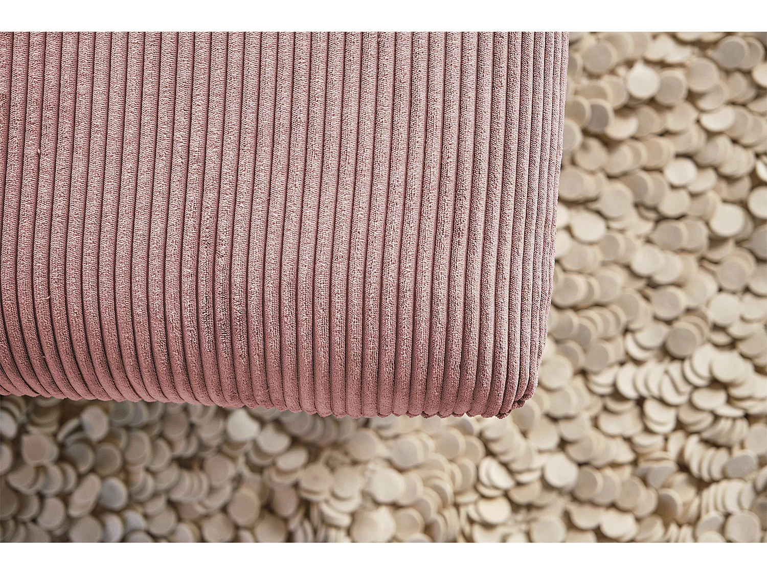 XXL Sessel - Rosé Cord - CHARME