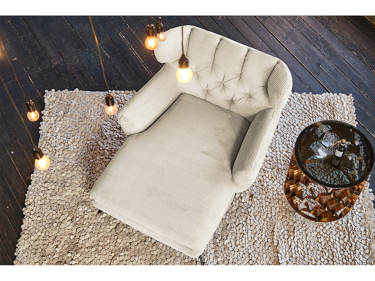 Langzit - Beige Koord - CHARME