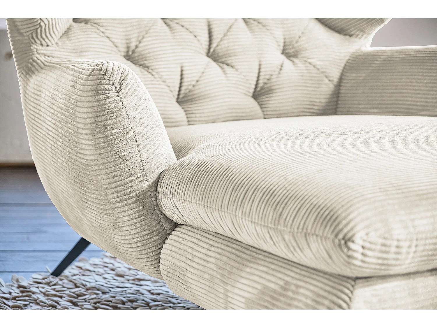 Langzit - Beige Koord - CHARME