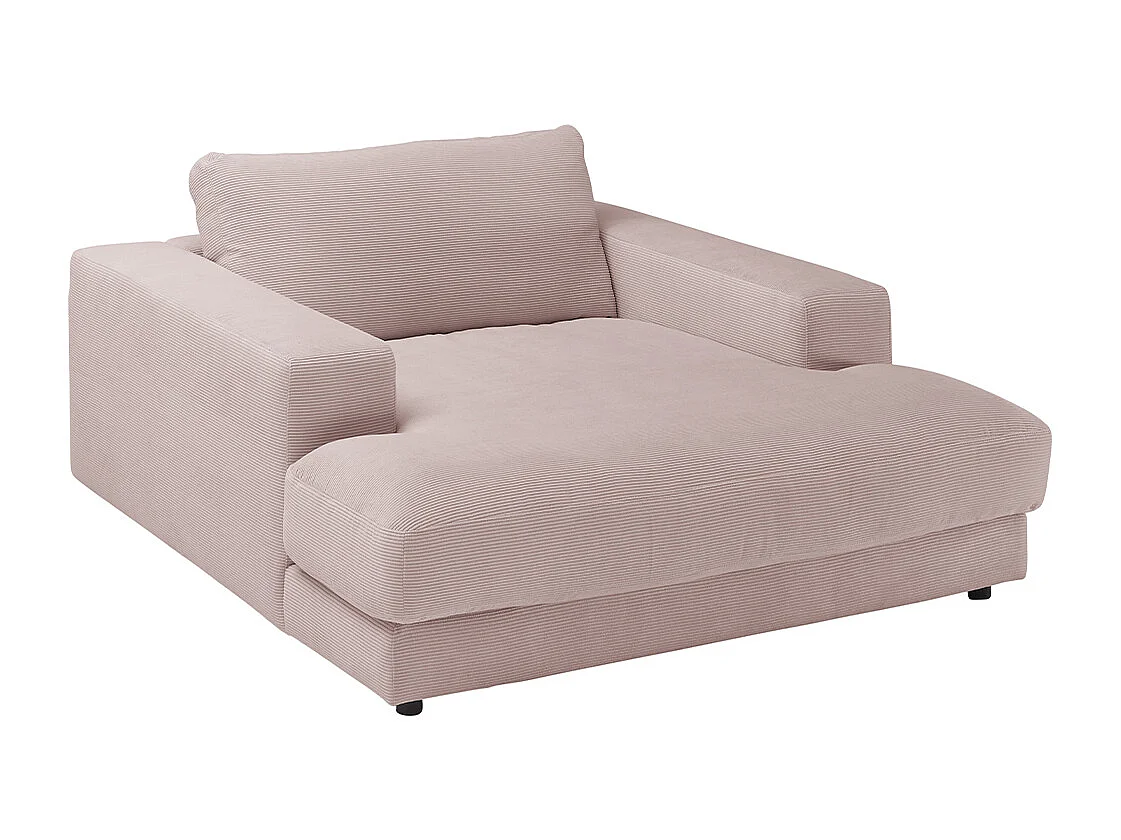 Chaise longue - Rosa Velluto a coste - MADELINE