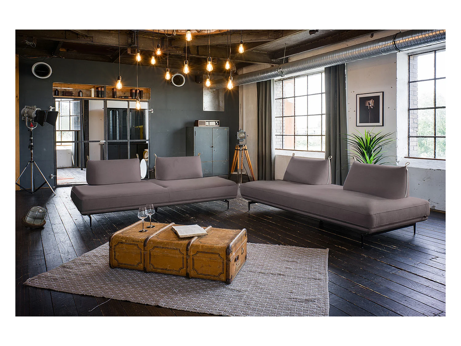 Sofá - Violeta tela tejida - CANE