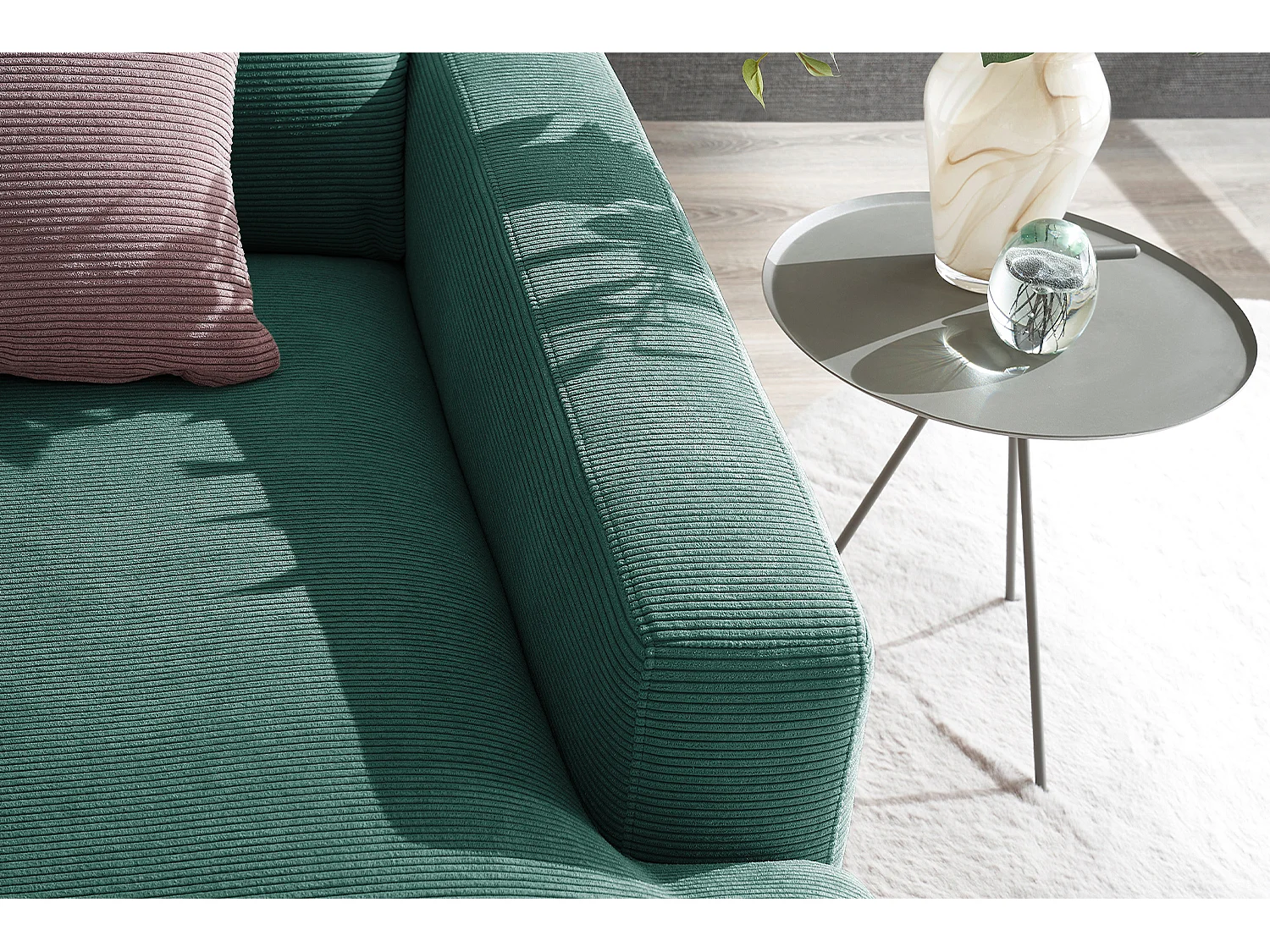 Siège - vert émeraude Velours côtelé - CARA