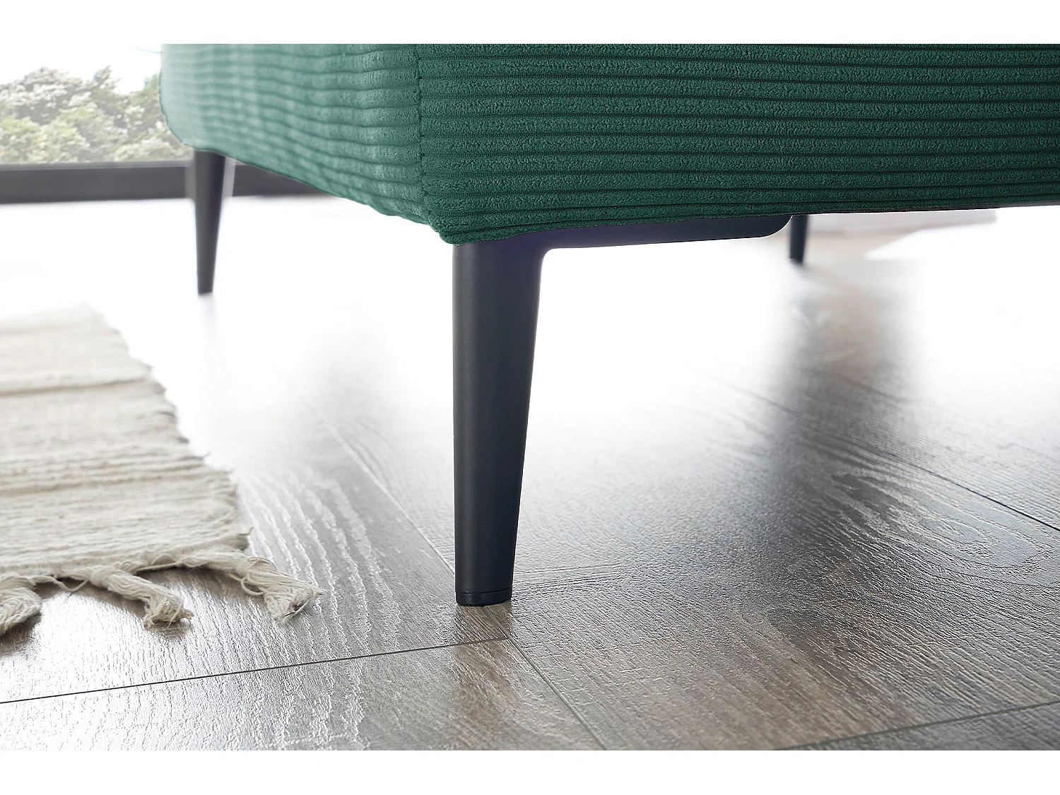 Siège - vert émeraude Velours côtelé - CARA