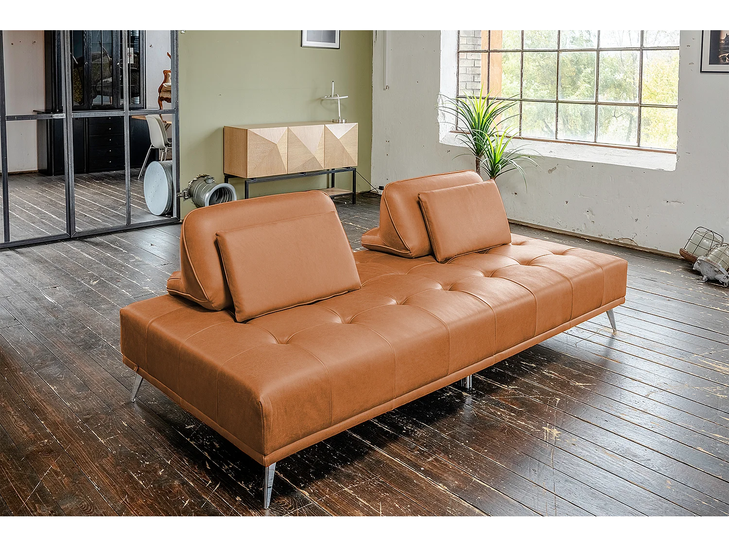 Daybed - Braun Leder - WIOLO