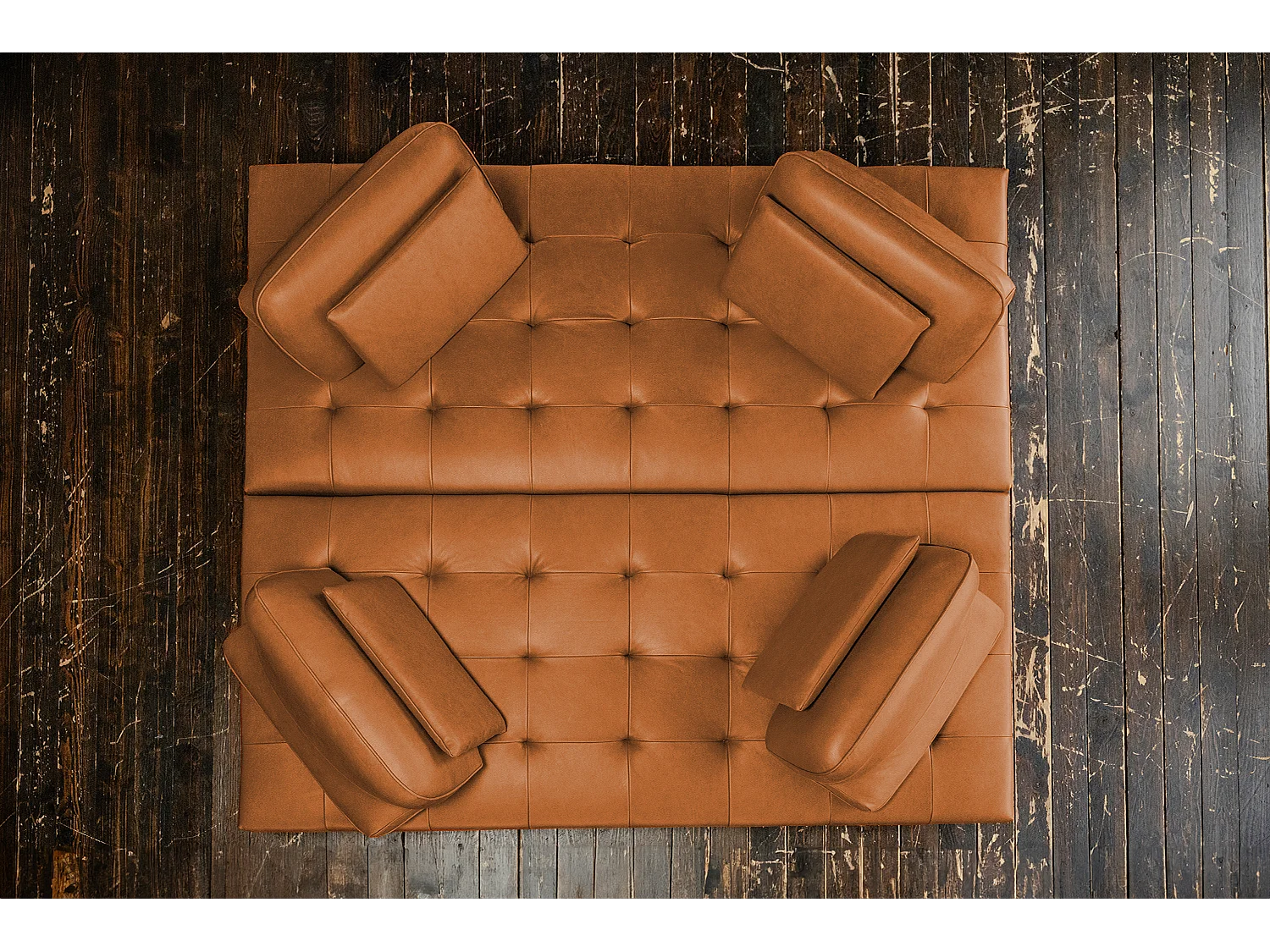 Daybed - Braun Leder - WIOLO