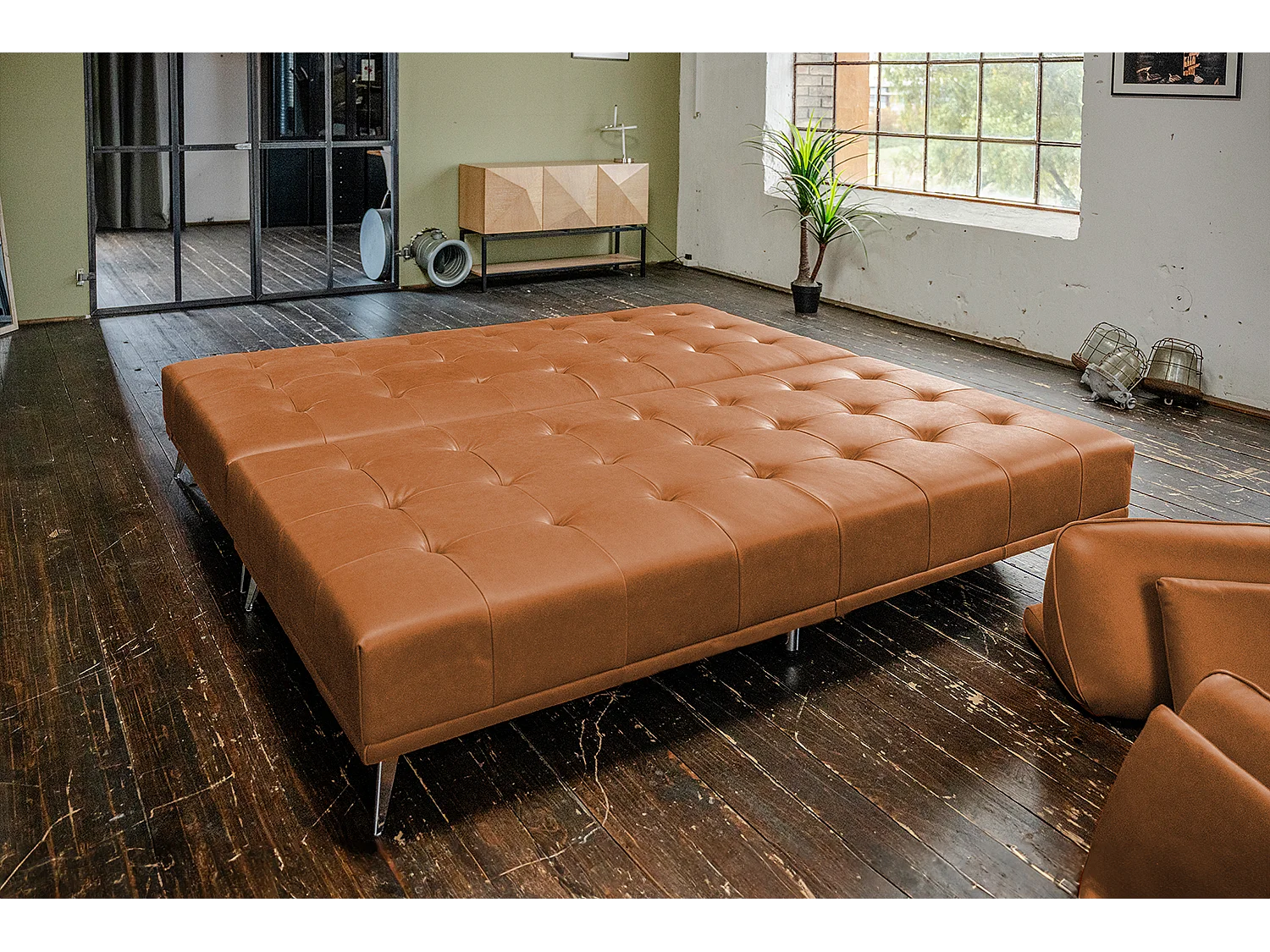 Daybed - Braun Leder - WIOLO