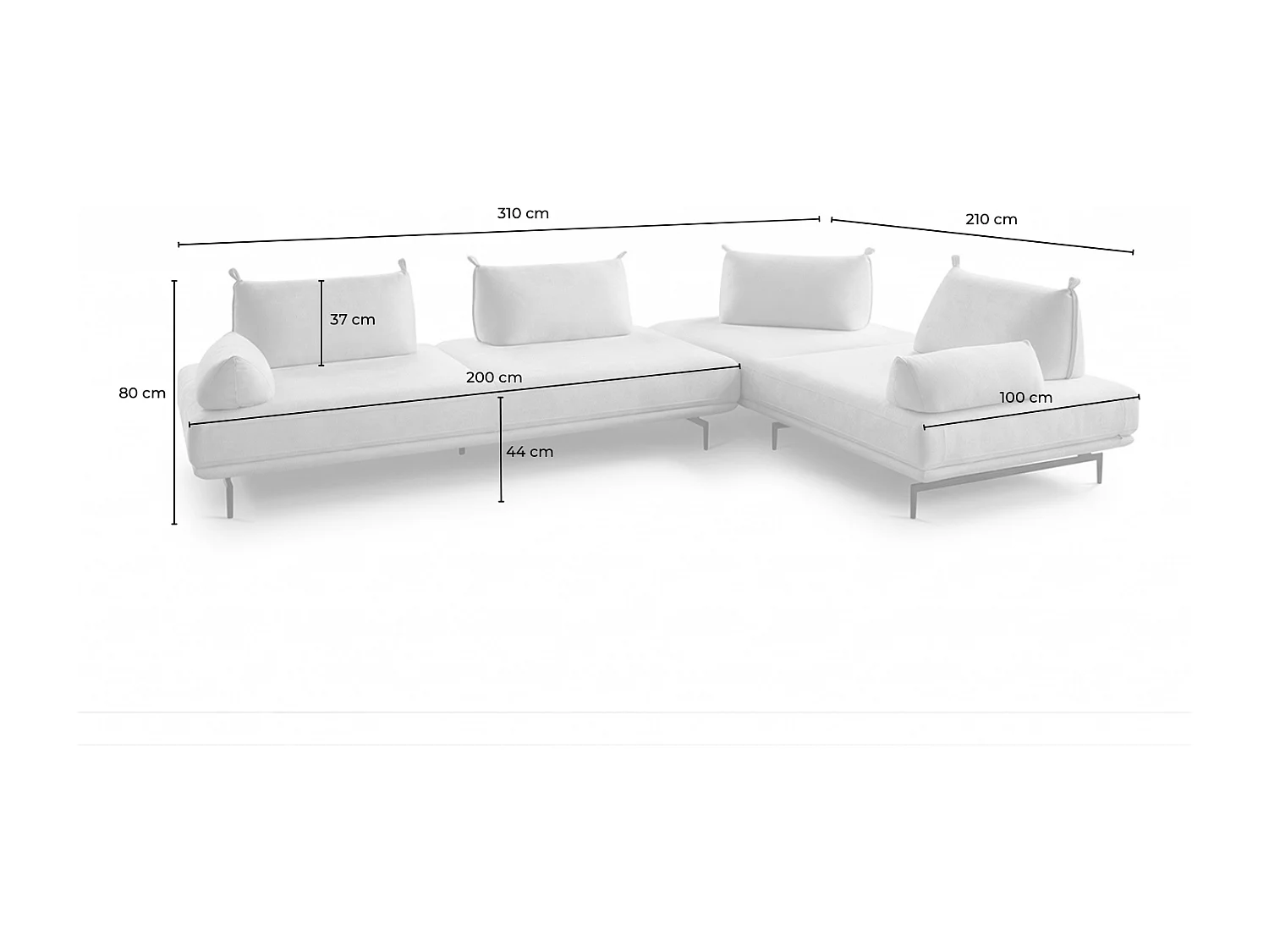 Divano letto - Grigio tessuto intrecciato - CANE