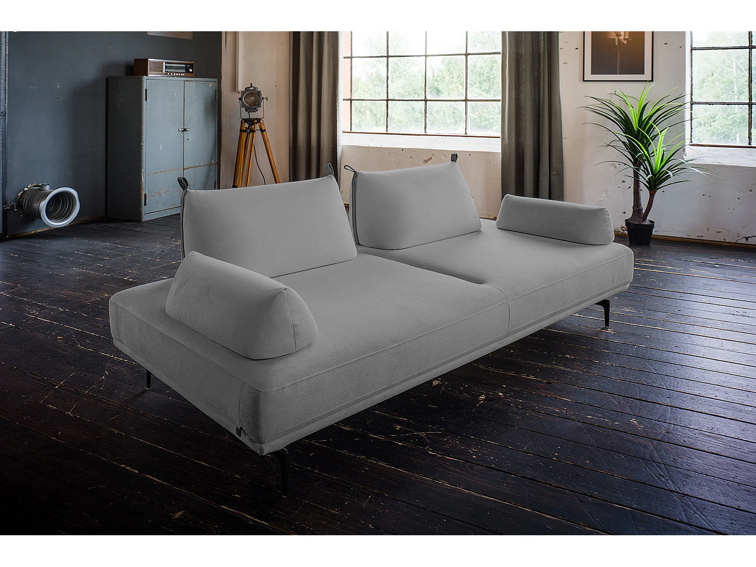 Divano - Grigio tessuto intrecciato - CANE