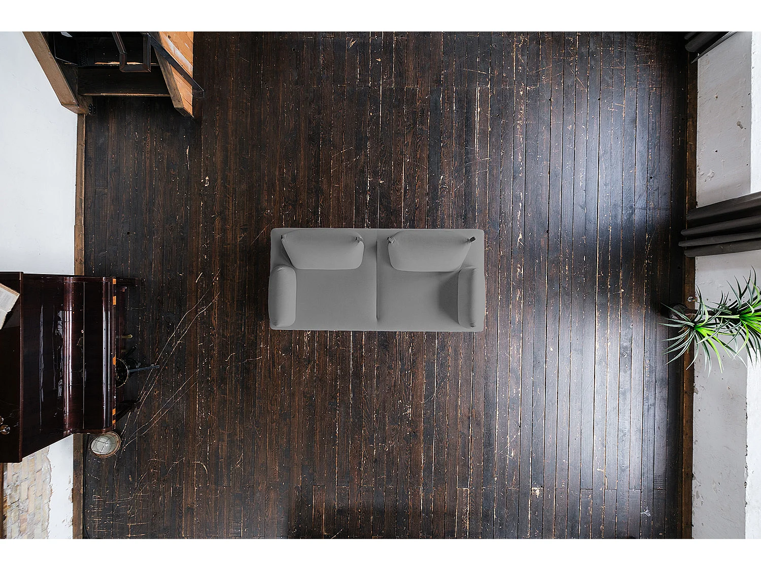 Divano - Grigio tessuto intrecciato - CANE