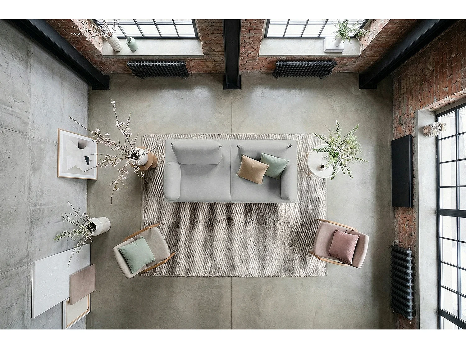 Daybed - Grau Webstoff - CANE