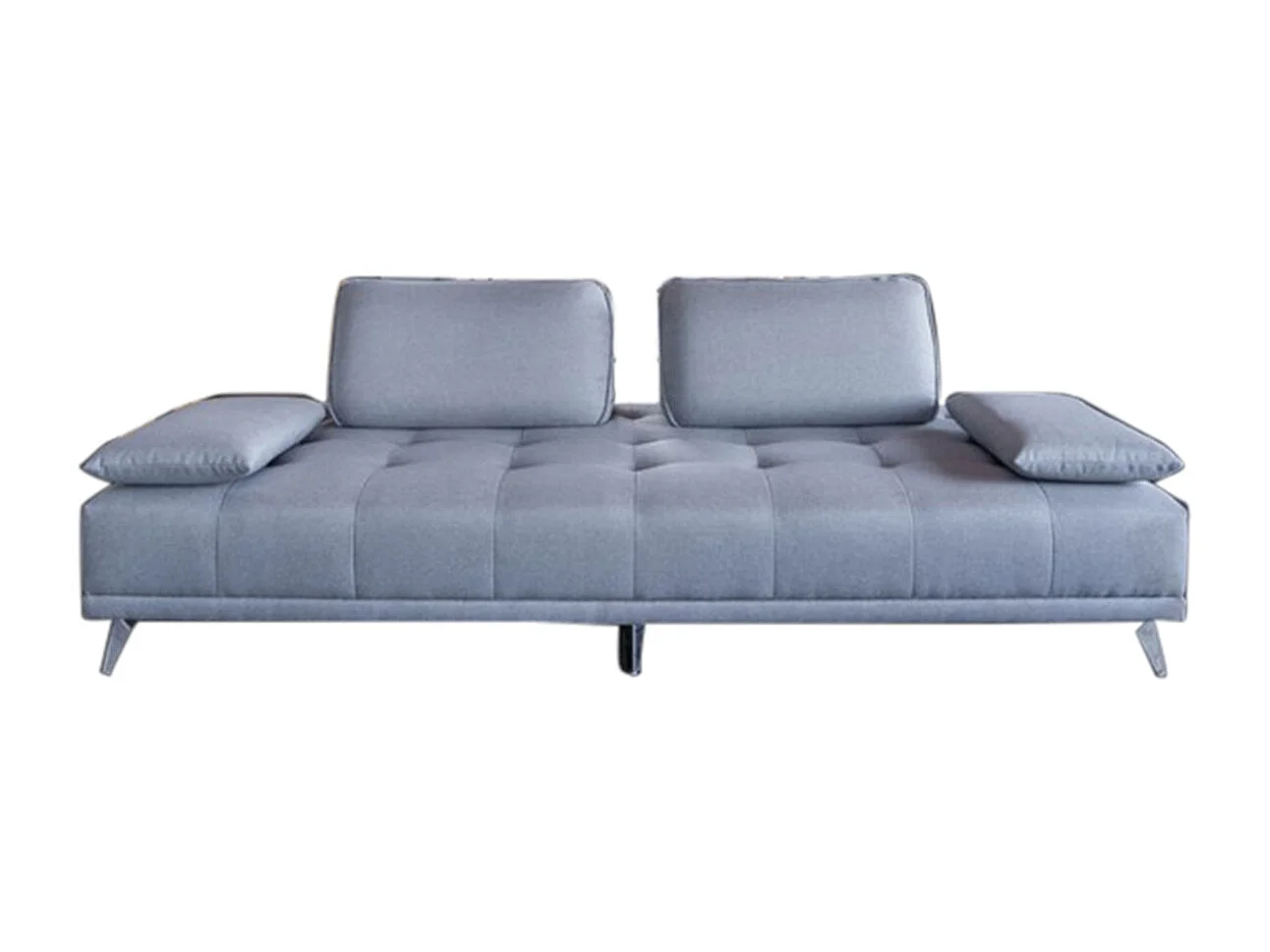 Canapé - gris clair tissu tissé - WIOLO