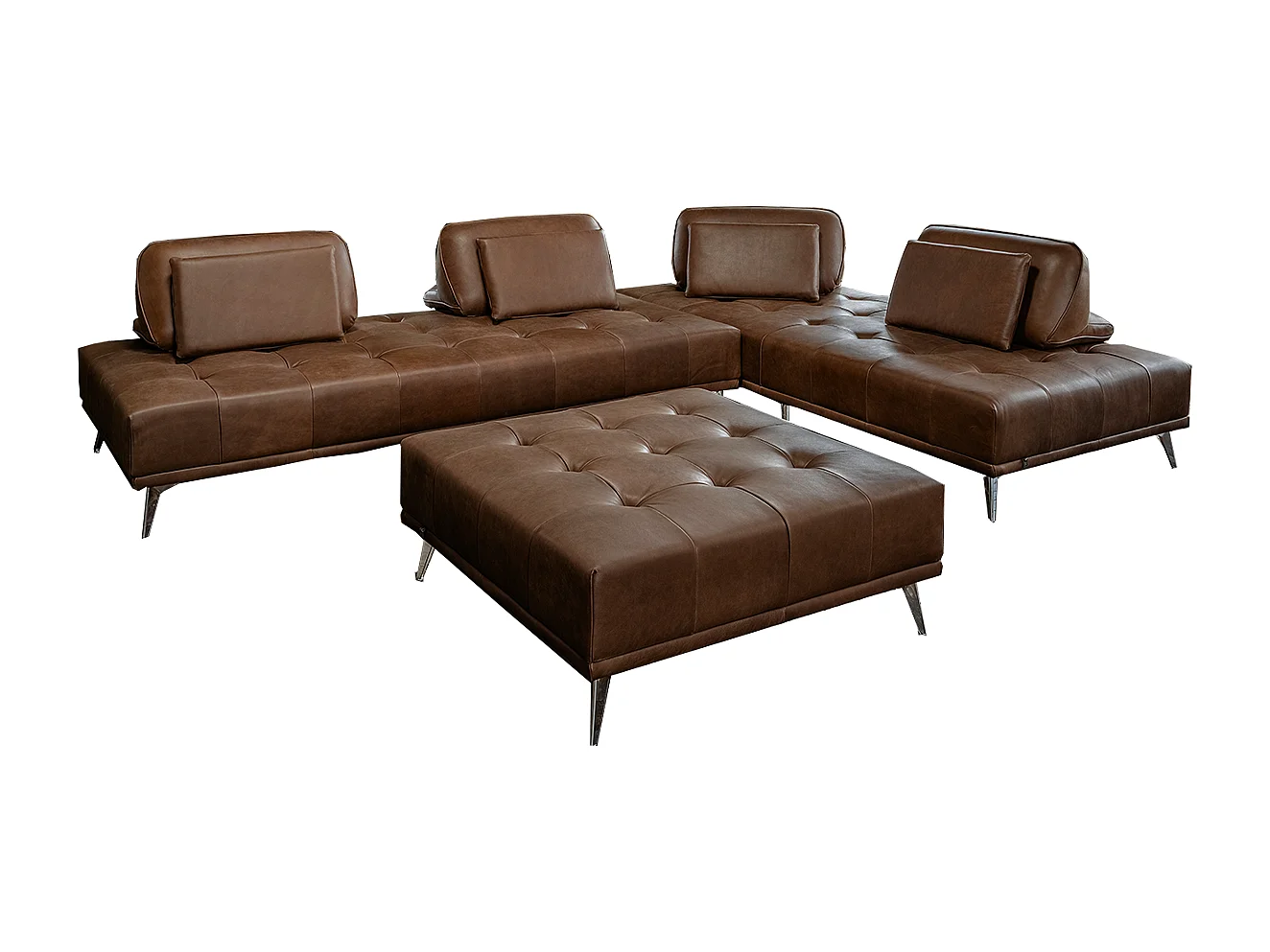 Daybed - Dunkelbraun Leder - WIOLO