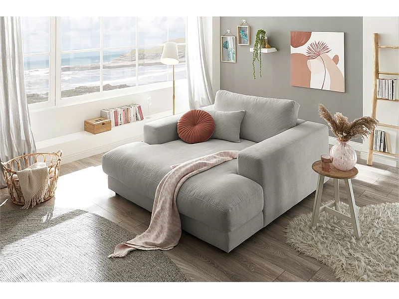 Chaise - Gris Velours côtelé - MADELINE