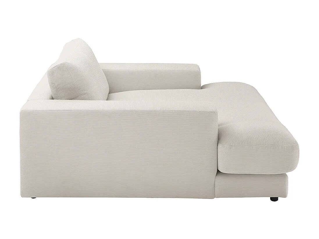 Chaise longue - argento Velluto a coste - MADELINE