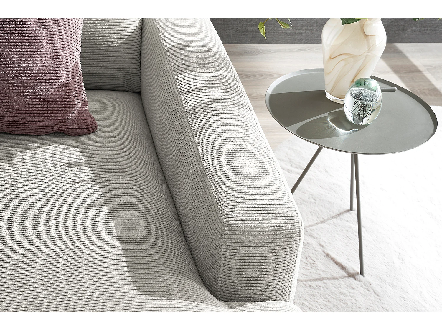 Relaxligstoel - Zilver Koord - CARA