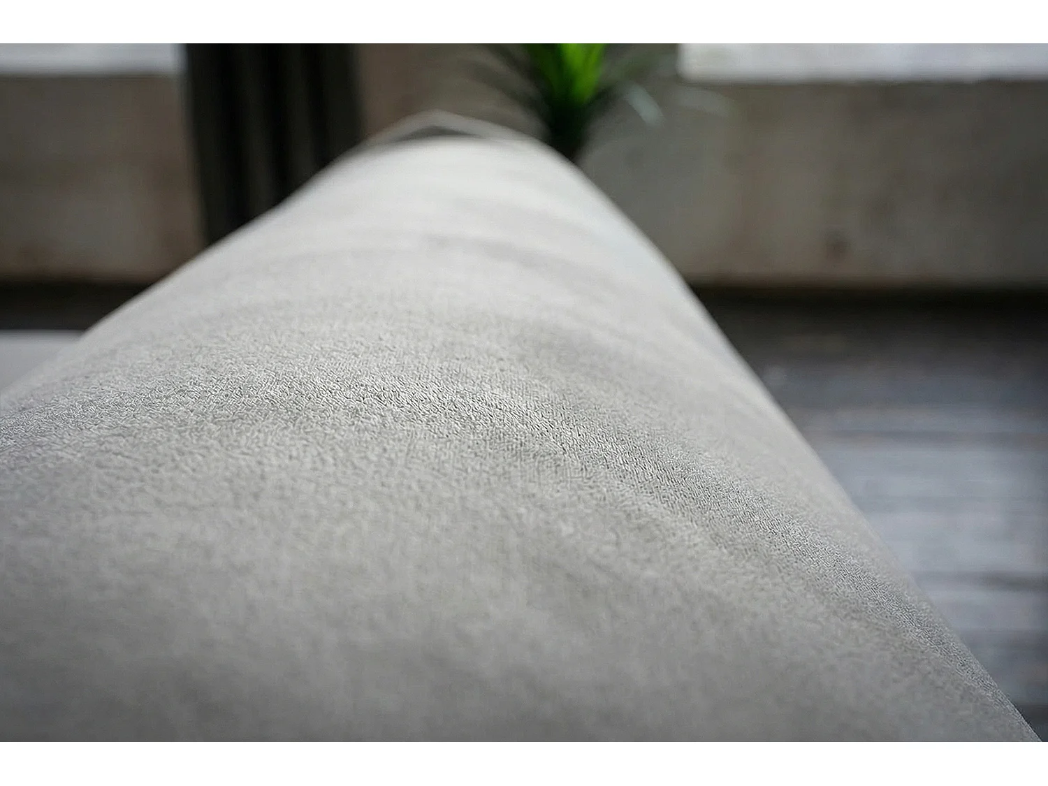 Divano letto - Grigio tessuto intrecciato - CANE