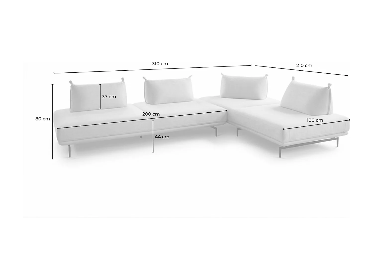 Divano letto - Grigio tessuto intrecciato - CANE