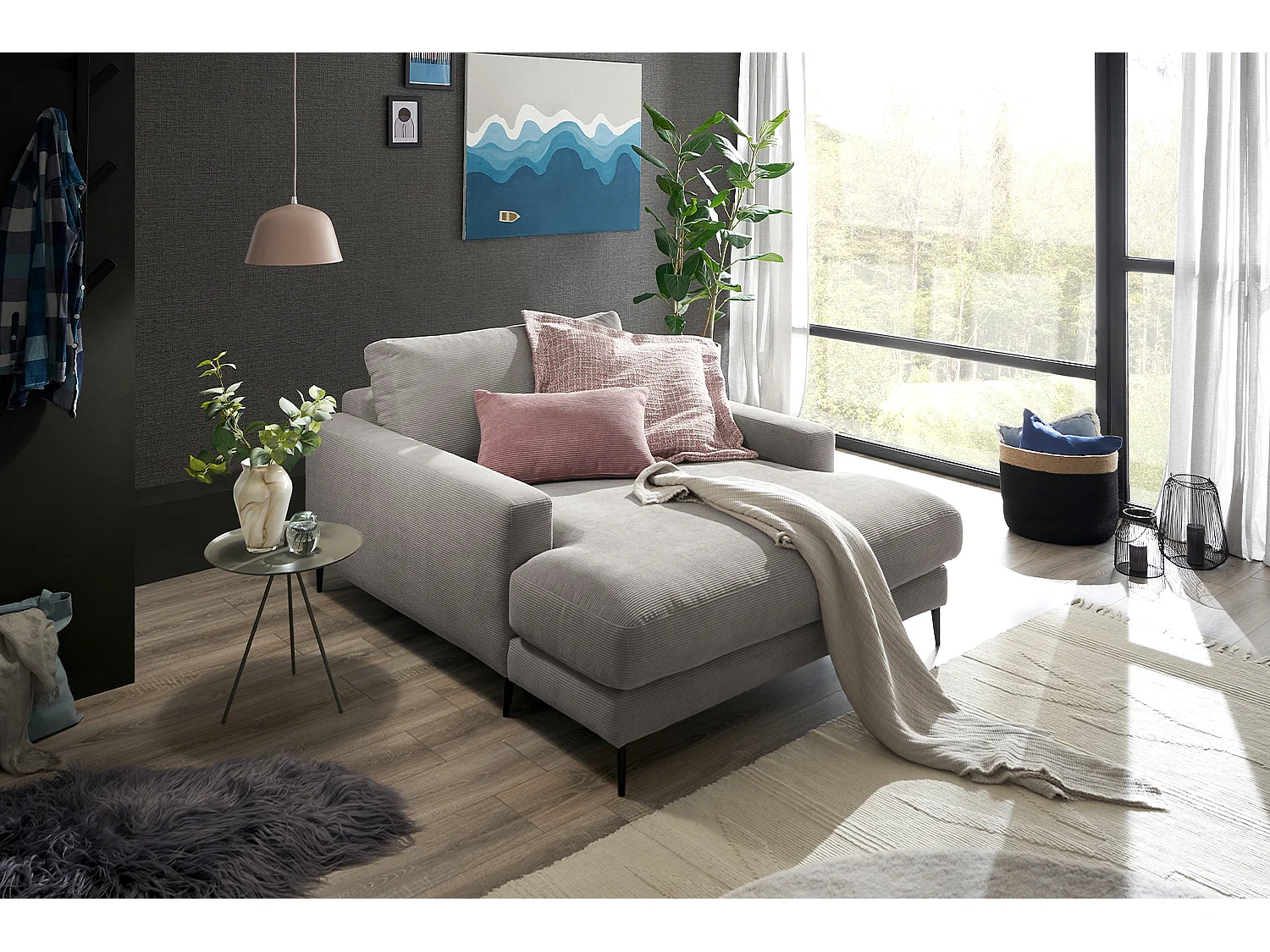 Siège - Gris Velours côtelé - CARA