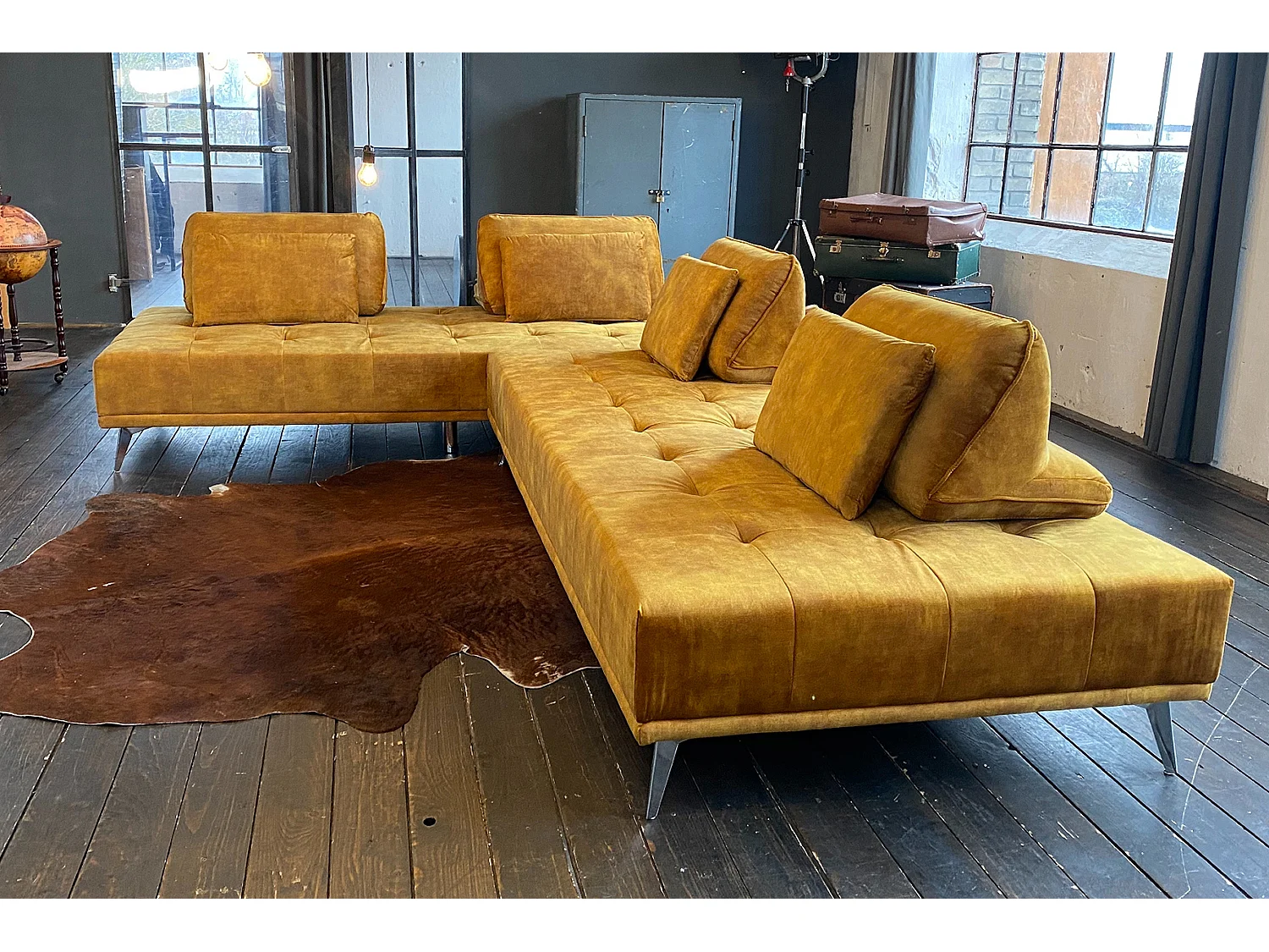 Divano letto - marrone velluto - WIOLO