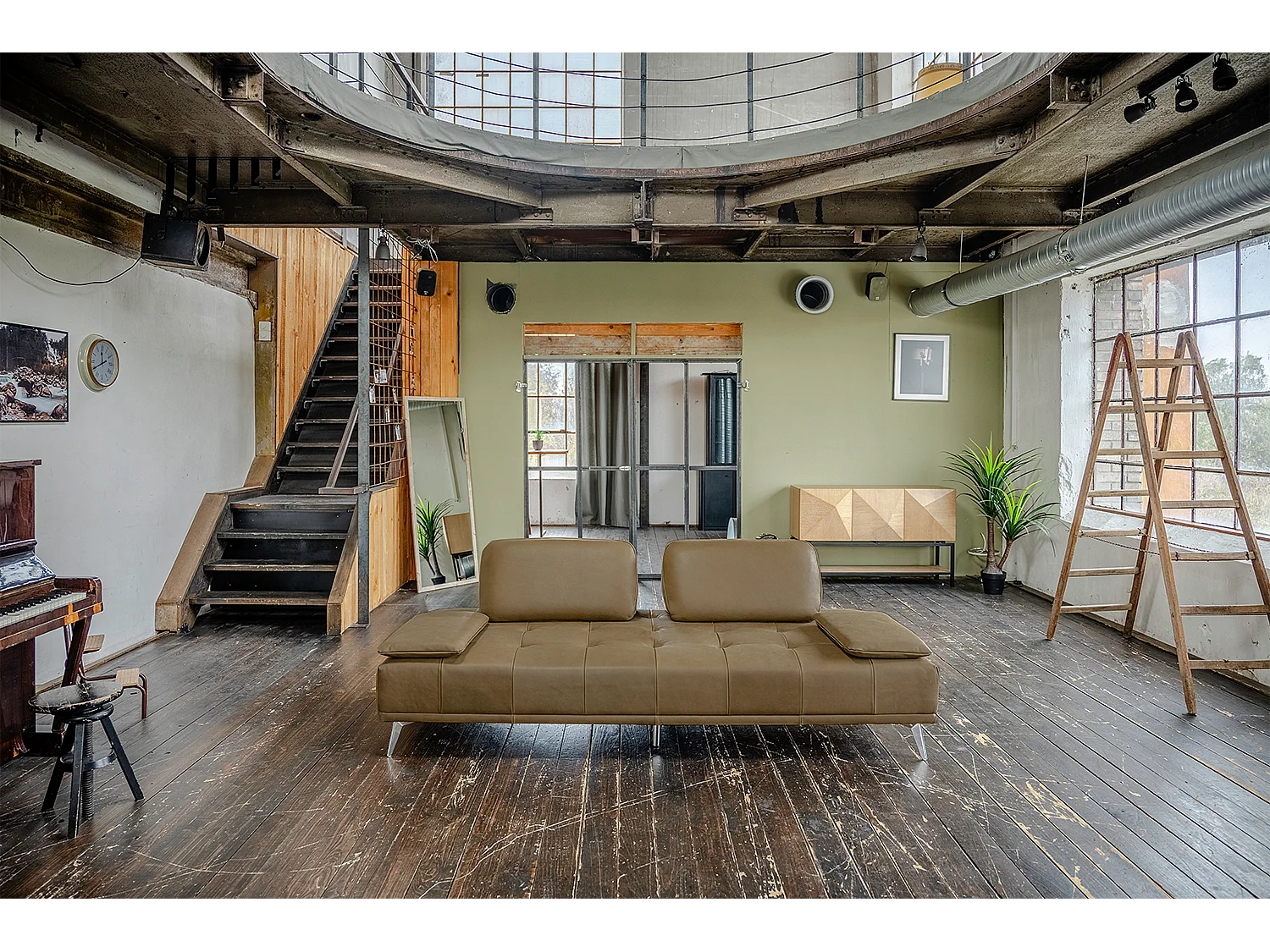 Daybed - Beige Leder - WIOLO