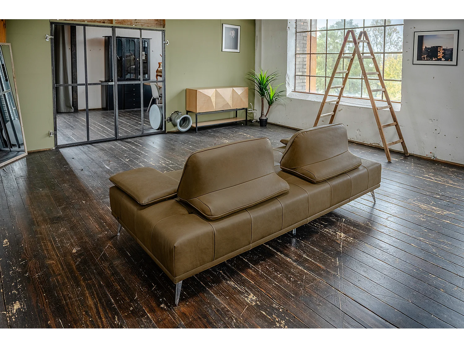 Daybed - Beige Leder - WIOLO