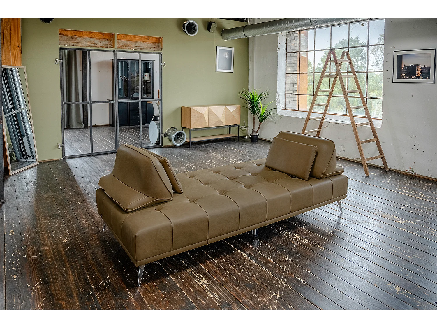 Daybed - Beige Leder - WIOLO