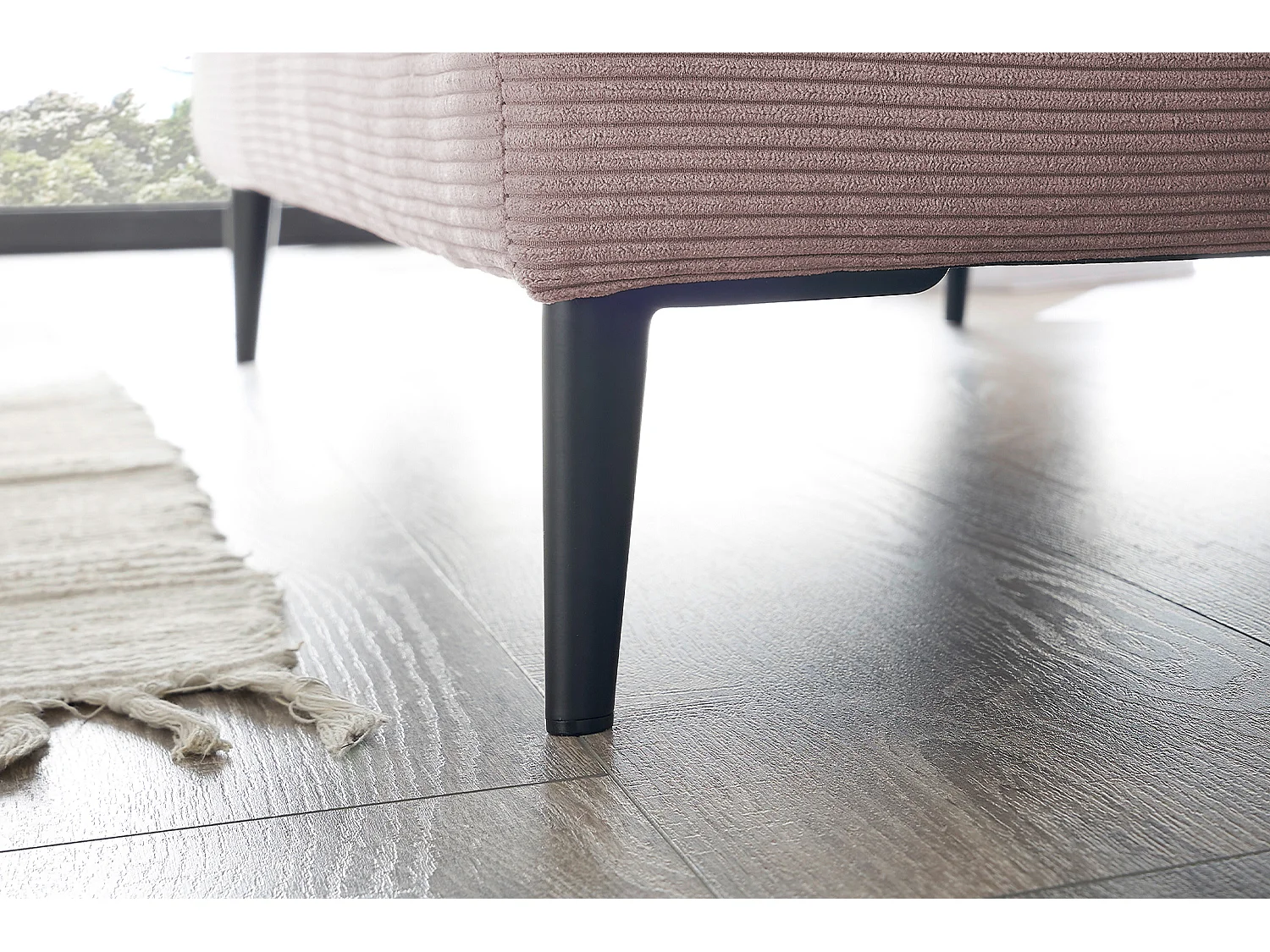 Relaxligstoel - Roze Koord - CARA