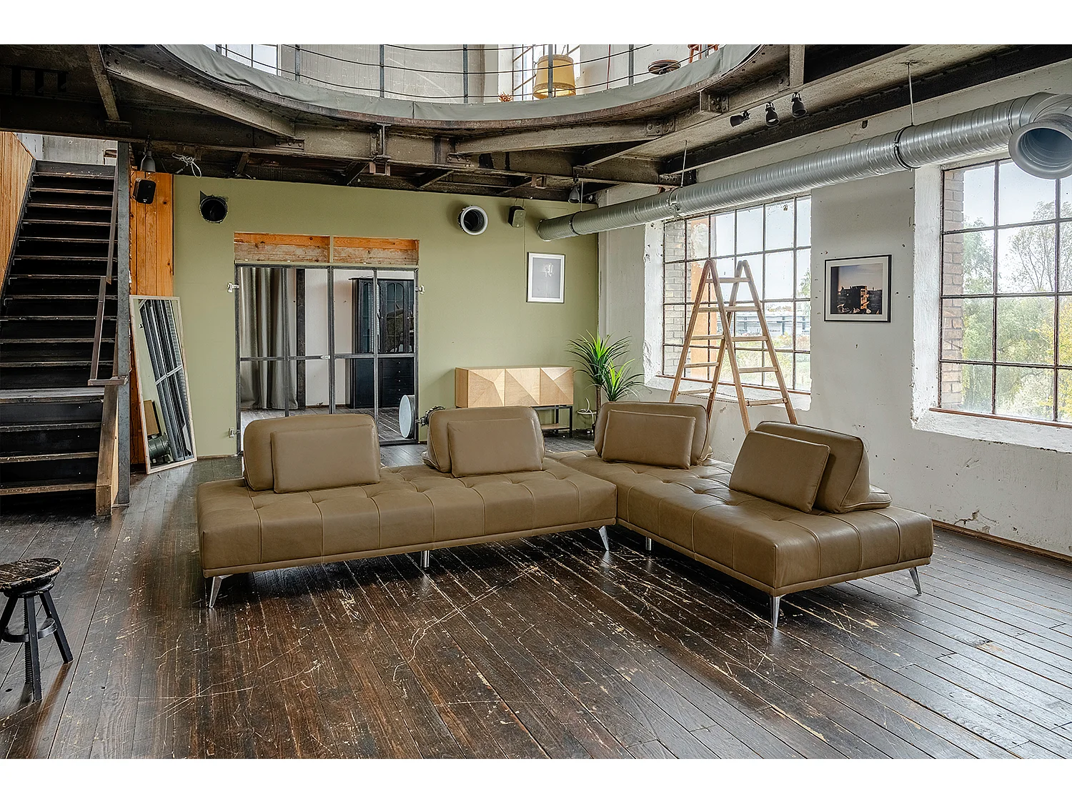 Daybed - Beige Leder - WIOLO