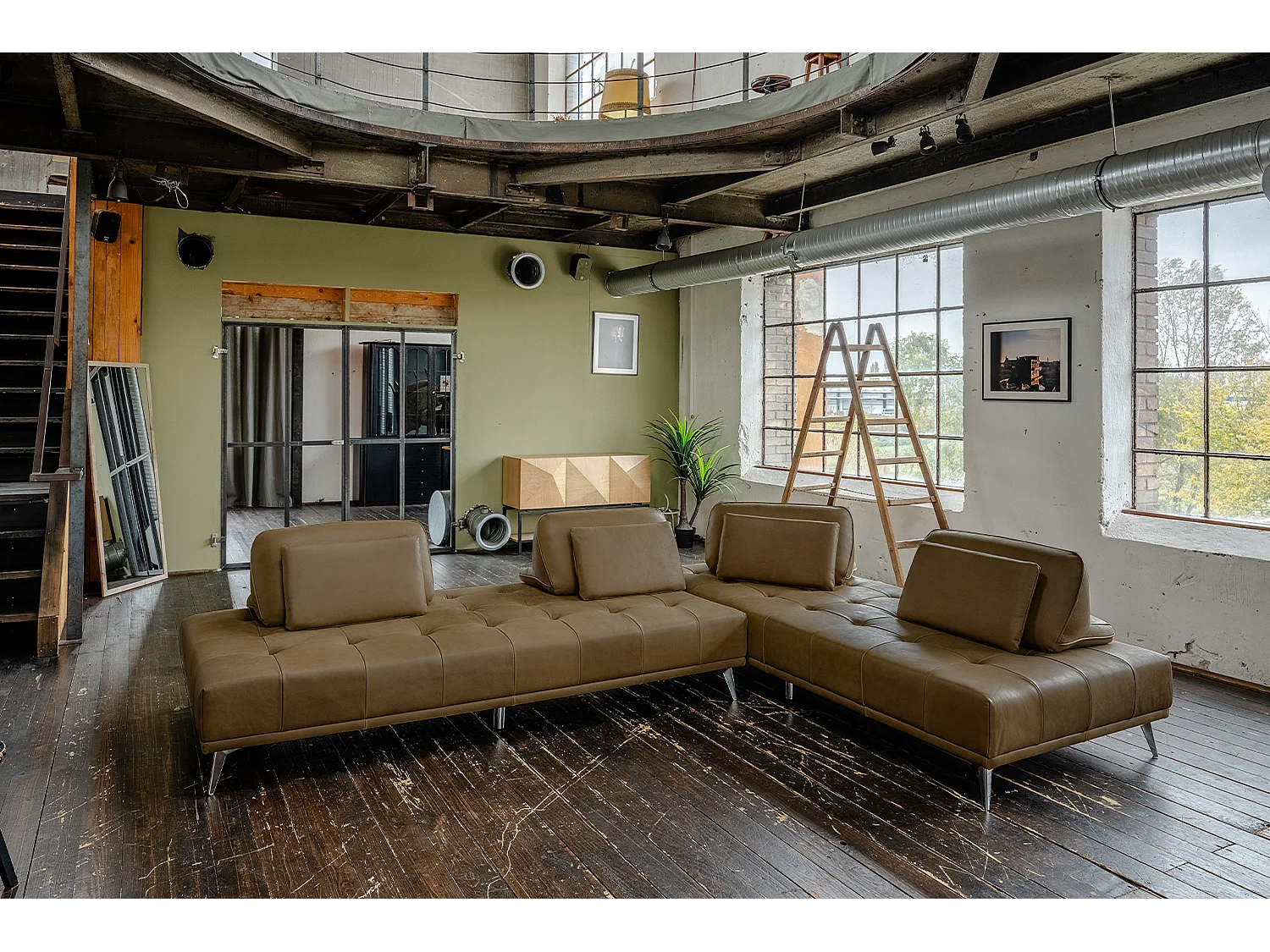 Daybed - Beige Leder - WIOLO