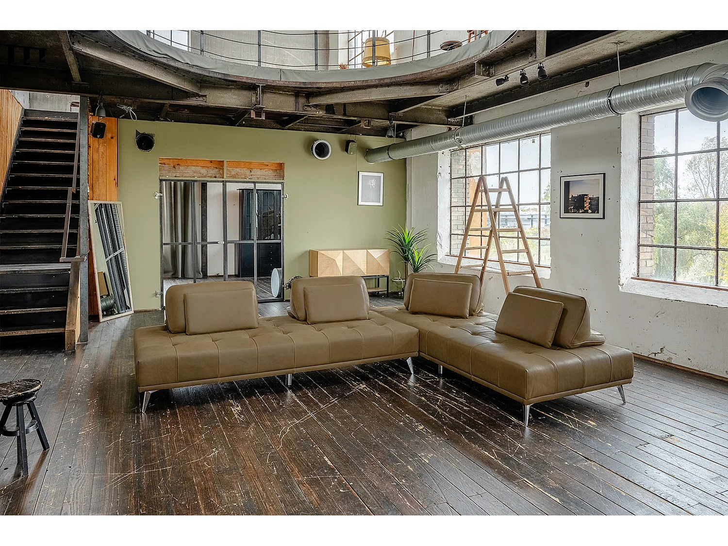 Daybed - Beige Leder - WIOLO