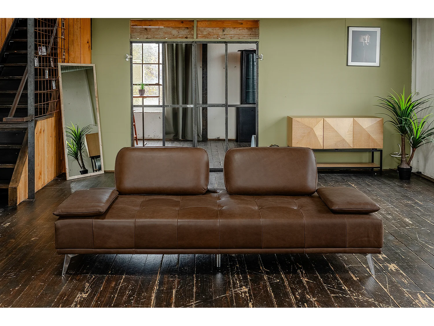 Daybed - Dunkelbraun Leder - WIOLO