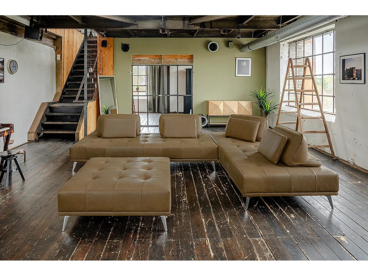 Daybed - Beige Leder - WIOLO