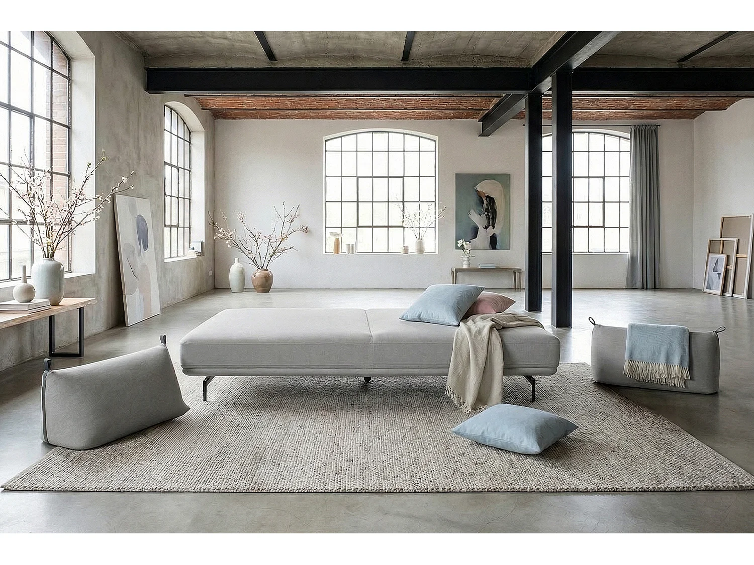 Sofá cama - Gris Tejido - CANE