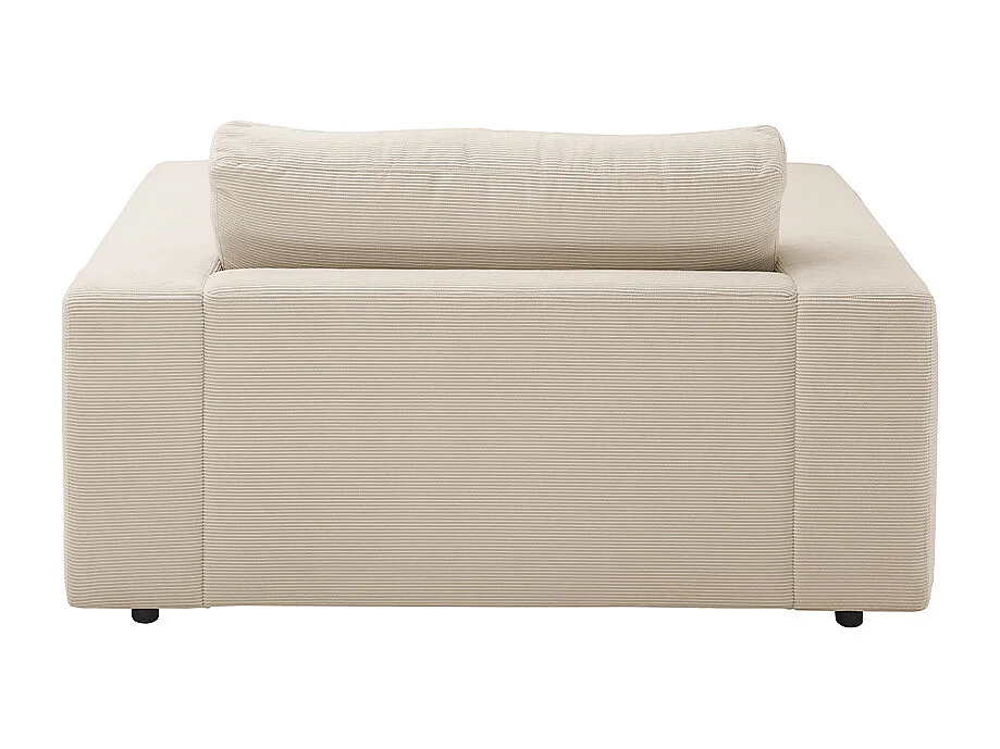 Relaxligstoel - Beige Koord - MADELINE