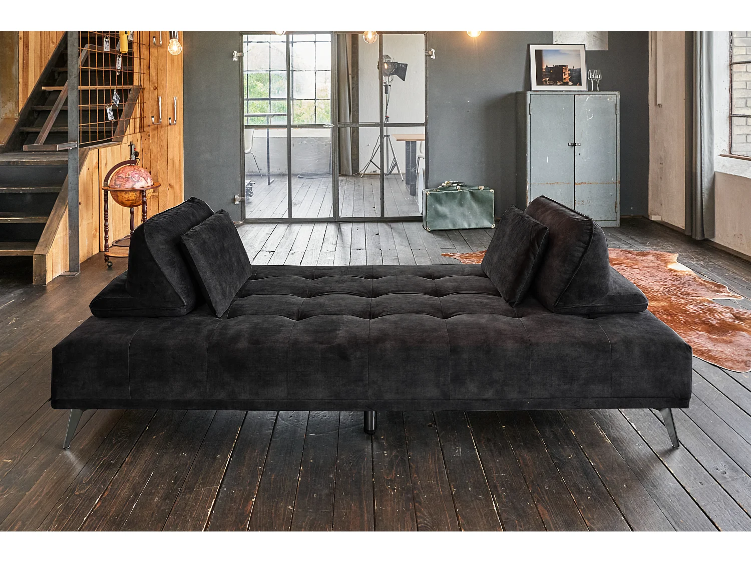 Dagbed - Antraciet Fluweel - WIOLO