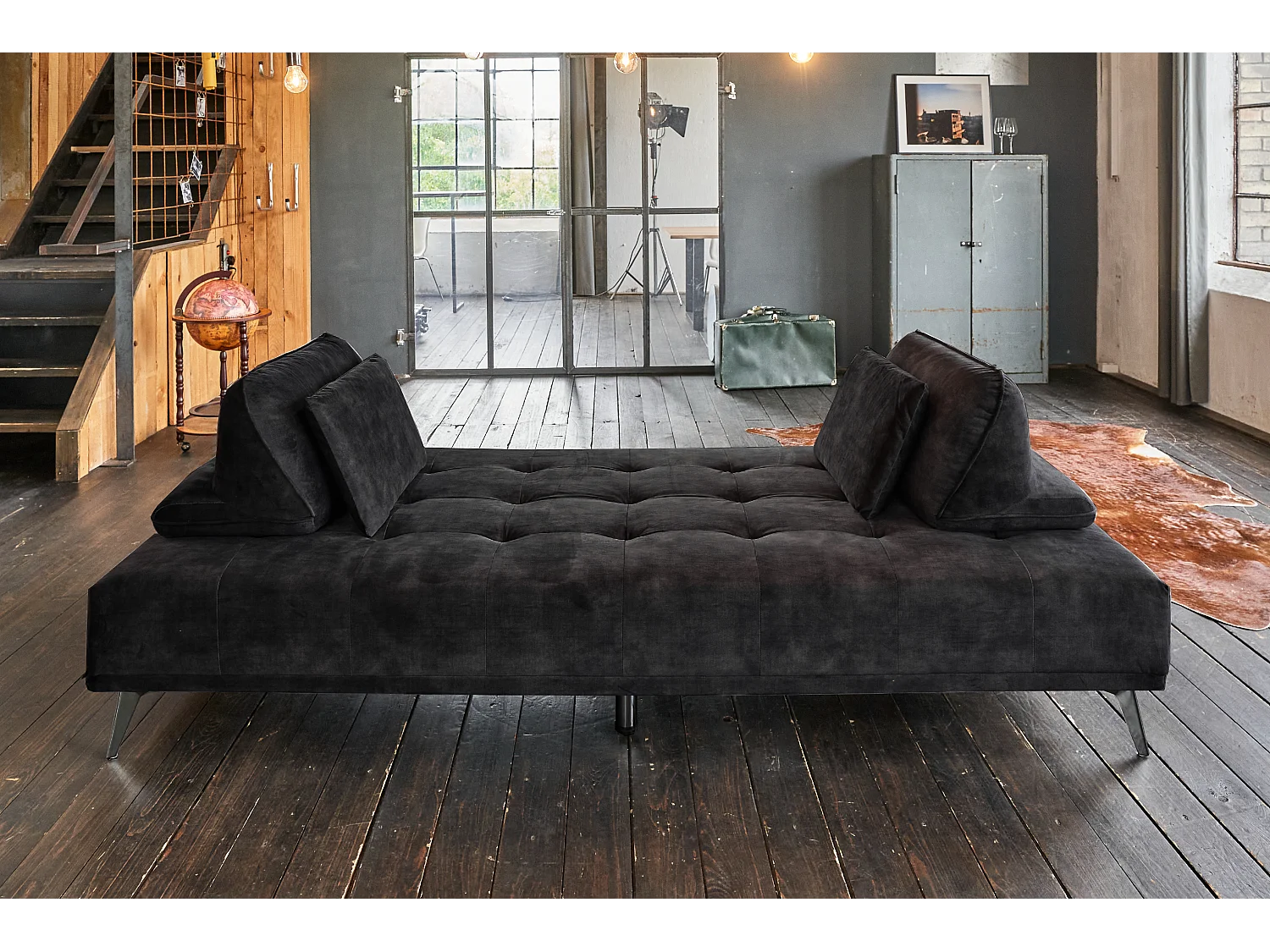 Dagbed - Antraciet Fluweel - WIOLO