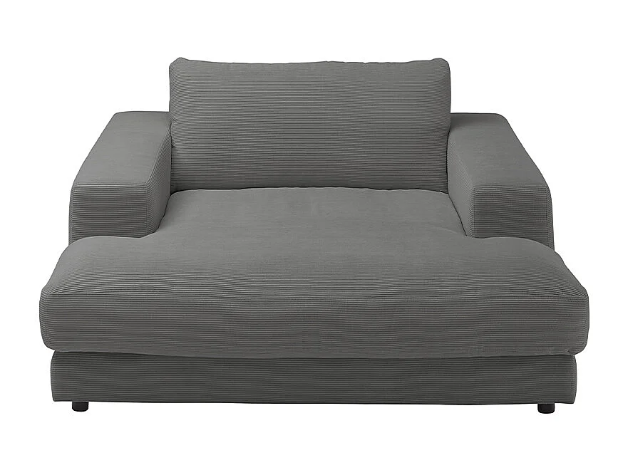 Chaise - anthracite Velours côtelé - MADELINE