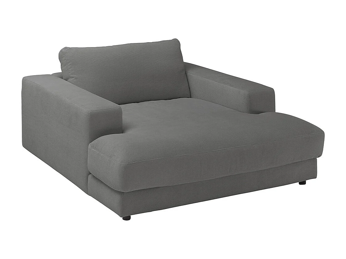 Relaxligstoel - Antraciet Koord - MADELINE