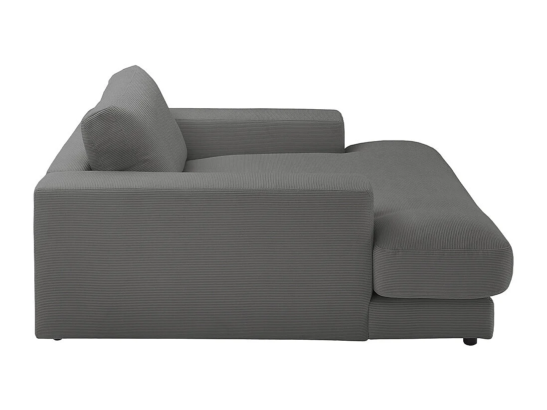 Relaxligstoel - Antraciet Koord - MADELINE