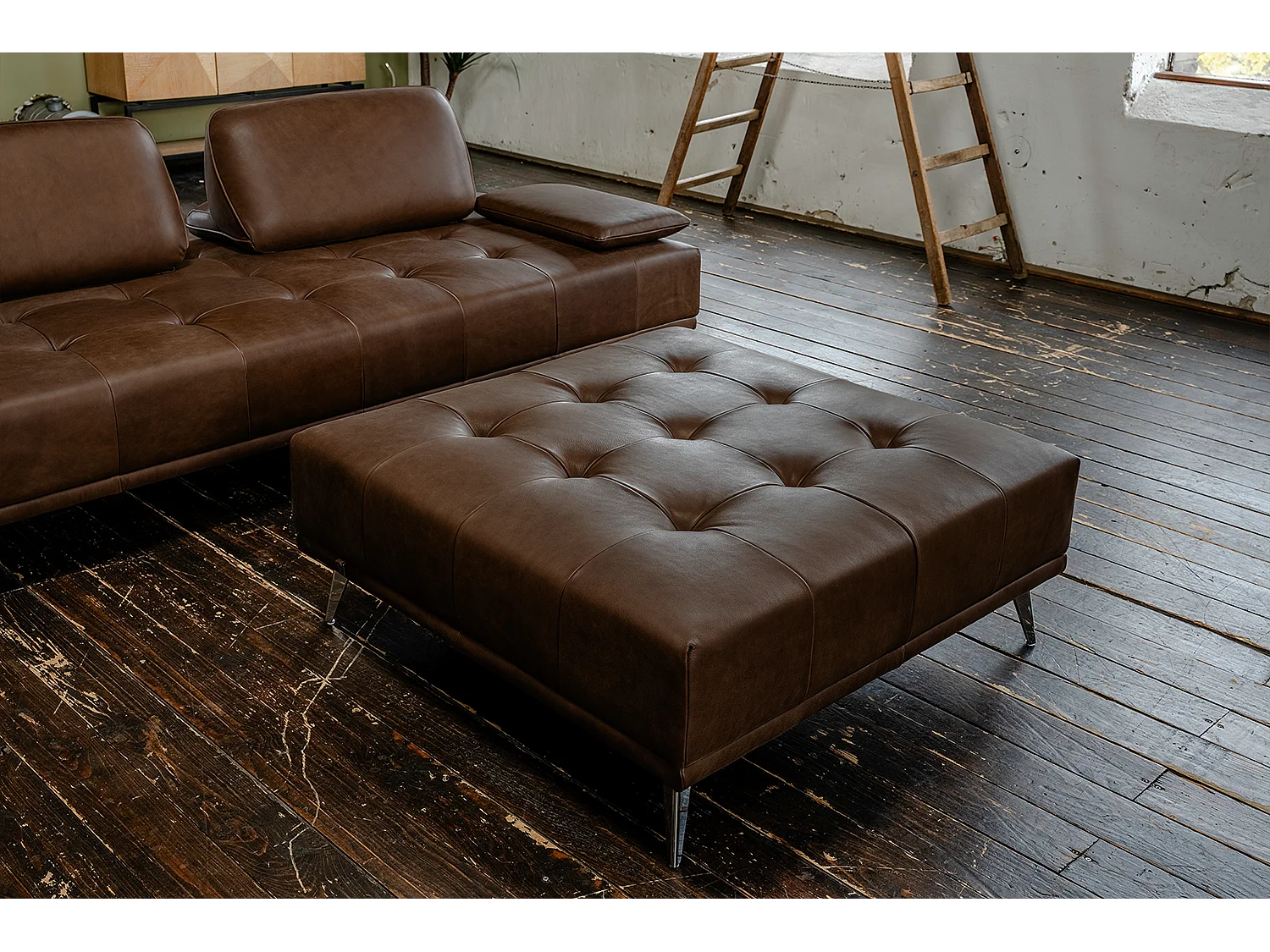 Daybed - Dunkelbraun Leder - WIOLO