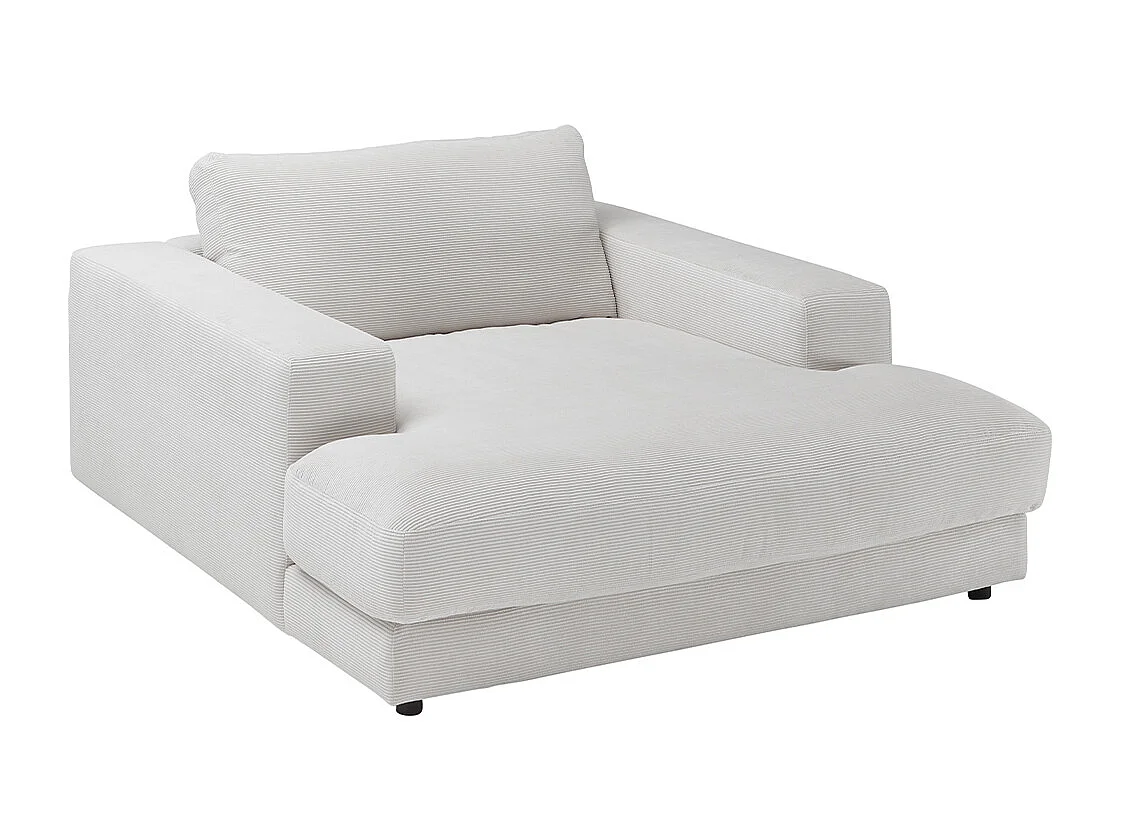 Chaise - blanc Velours côtelé - MADELINE