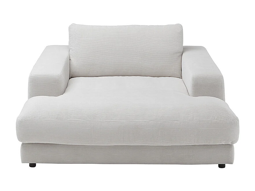 Chaise - blanc Velours côtelé - MADELINE