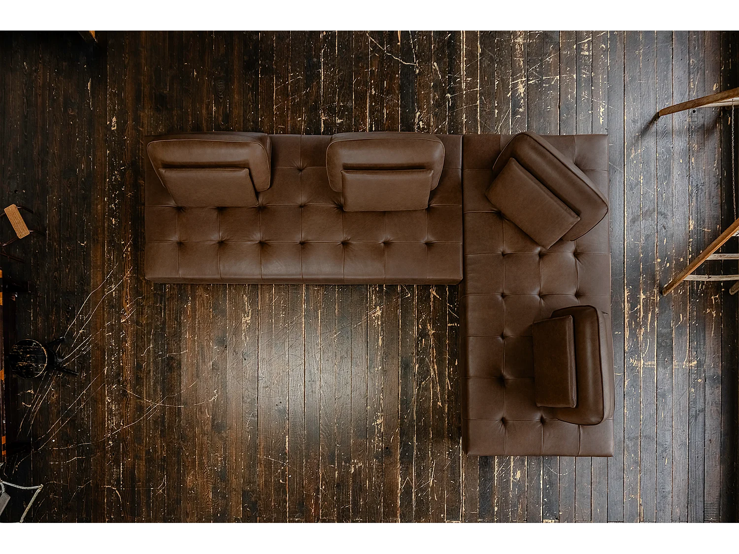 Daybed - Dunkelbraun Leder - WIOLO