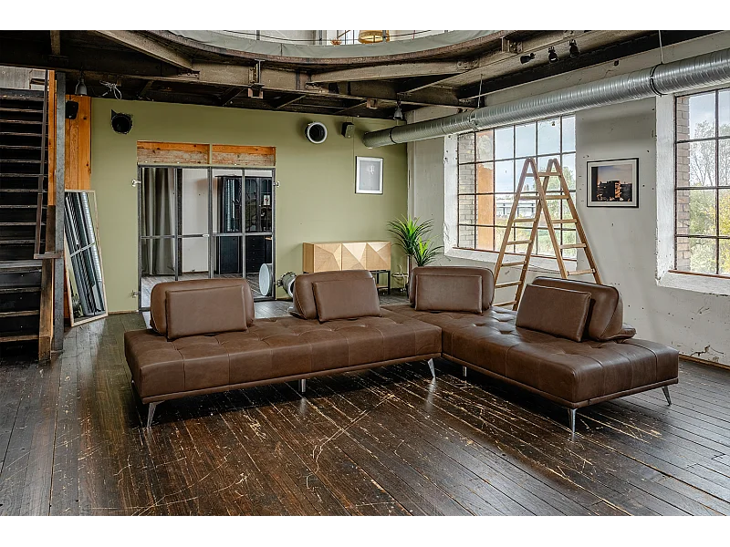 Dagbed - Donkerbruin Leer - WIOLO