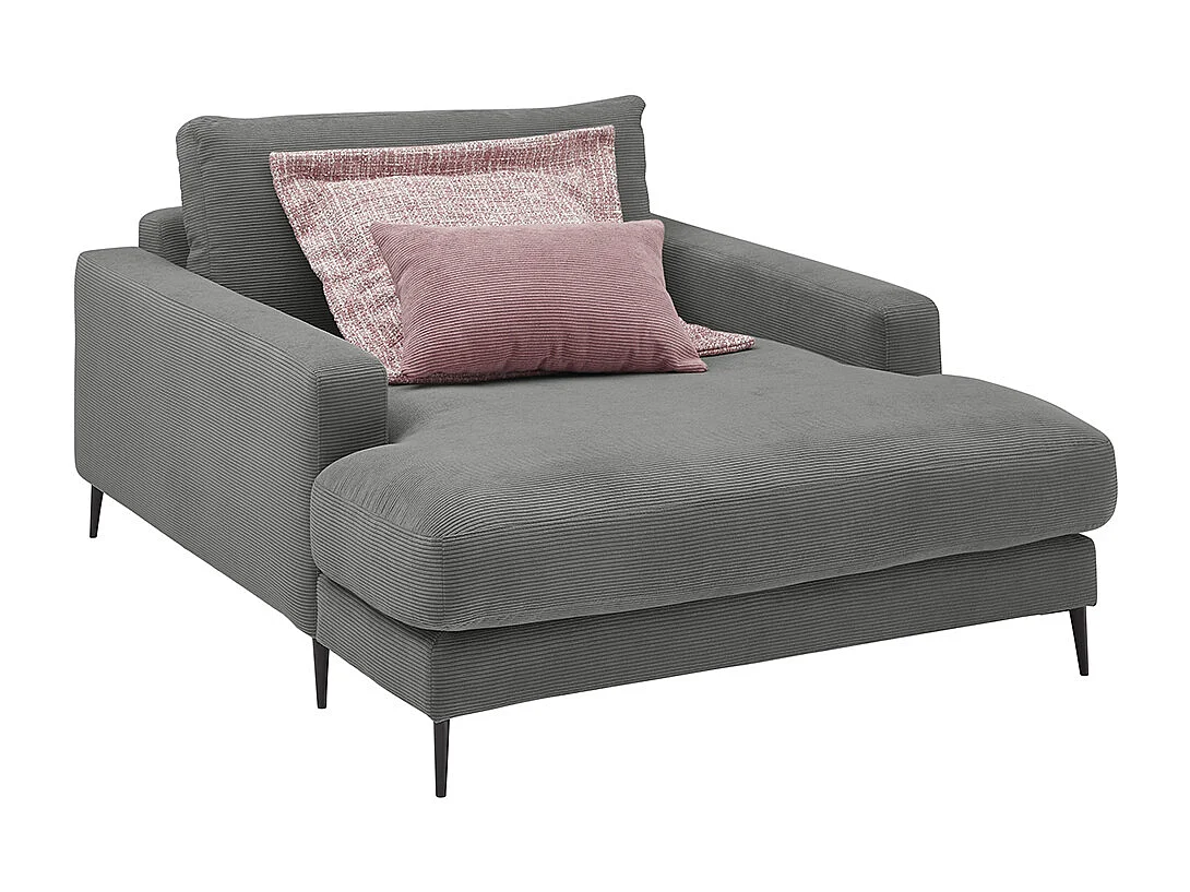 Relaxligstoel - Antraciet Koord - CARA